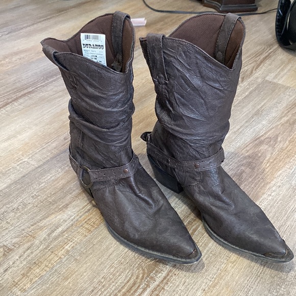 Durango Shoes - Durango boots cowboy size 8 brown slouch